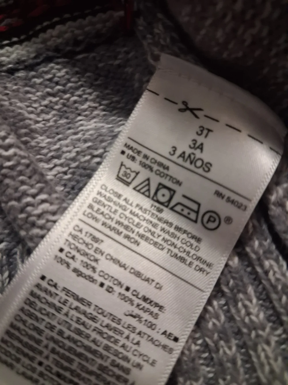 Kids Gray Shawl Collar Cardigan Sweater with Llama Pattern